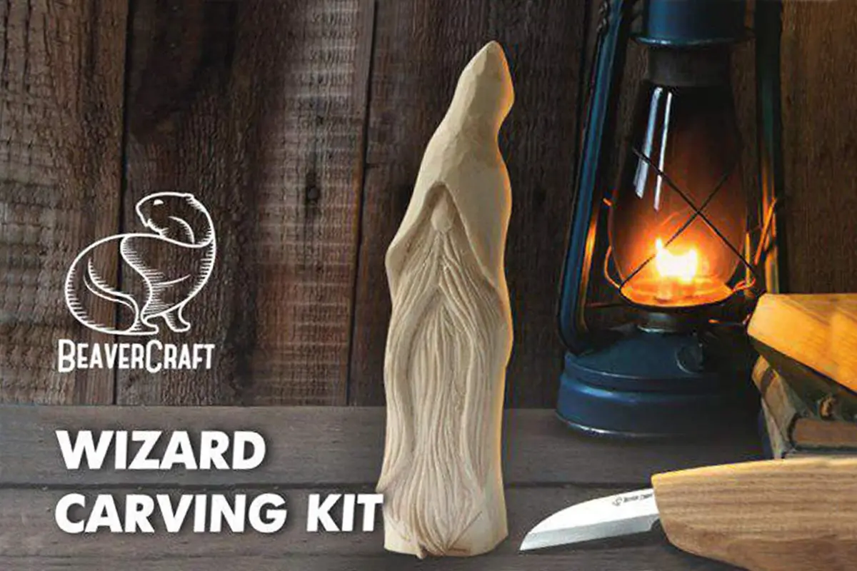 Wood Carving Whittling Hobby Kit for Adults & Teens DIY Wizard