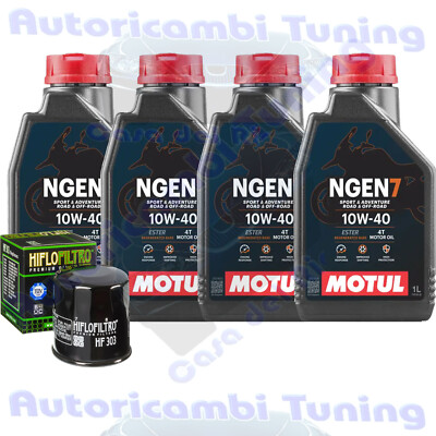 Inspektionskit Öl Motul NGEN7 10W40 Filter für Yamaha XV1600 ATLE RoadStar 2003