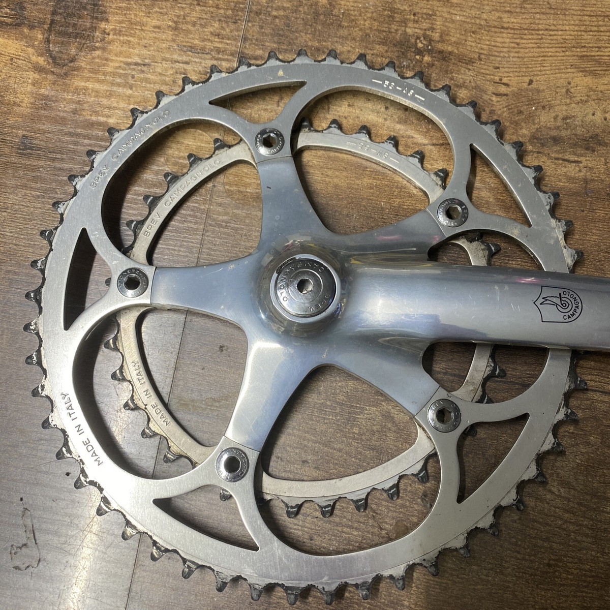 BREV.CAMPAGNOLOクランクセット Campagnolo brev 53/39 172.5 square taper crank set (8710) | eBay