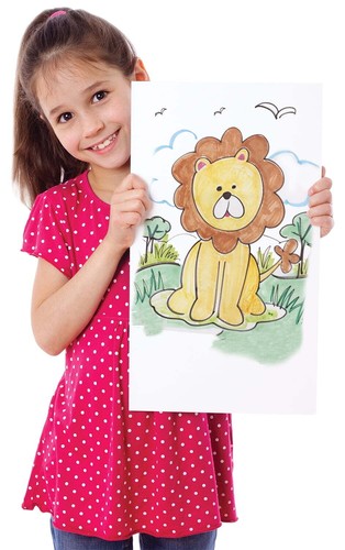 37"- 43" Double-Sided Wood Children's Art Easel, Child Ages 4 and up - Picture 7 of 8