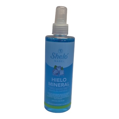 Shelo Nabel Hielo Mineral Topical Analgesic Spray Cooling Pain Relief Menthol 