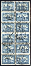 Germany 1930 View of Cologne Sc# 387 Used Block of Twelve XF Scarce Multiple 💥