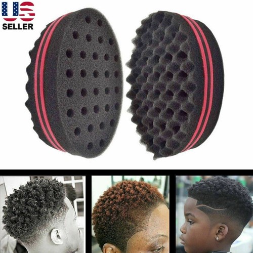 2Pcs Hair Sponge Magic Barber Twist Curl Brush Dread Locking Afro Coil Comb USA - Picture 13 of 13