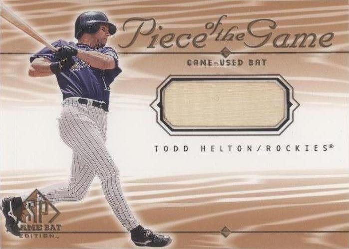 2001 SP Game Bat Edition - Todd Helton #TH - 1 of 1