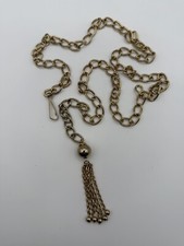 Vintage Gold Tone Belt With Ball Tassel 38 252
