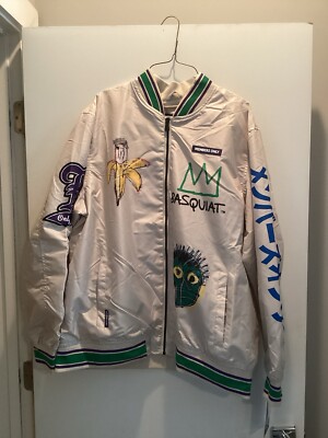 jean michel basquiat members only jacket Bone Medium