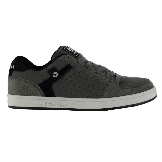 Airwalk Mens Brock Skate Shoes Lace Up Suede Accents Sport Casual Trainers