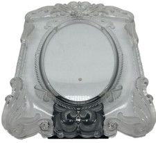 MIKASA Princess S3703D Crystal Picture Frame Germany Photo size 6.5x9 Oval 