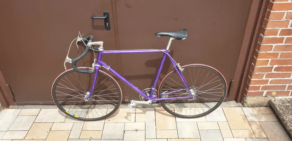 RENNRAD SHIMANO DURA-ACE EX 7200 STAHLRAHMEN STAHL VINTAGE 1985 STAHLRAHMEN TOP - Bild 3 von 4