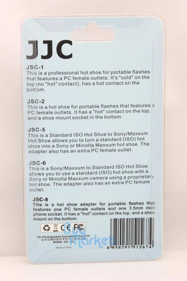 JJC Blitzschuh-Adapter für PC weibliche Verkaufsstellen Schuh Blitz speedlight - Image 4 of 4