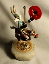 Ron Lee Carousel Looney Tunes Bugs Bunny Onyx Hand Painted COA Signed Ltd Ed
