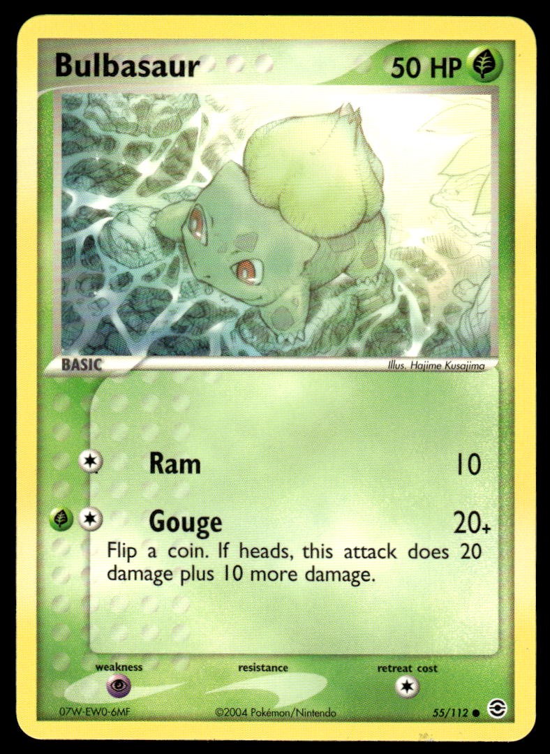 Pokemon TCG FireRed & LeafGreen #55/112 Bulbasaur NM