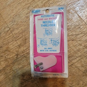 Vintage Penn Automatic Needle Threader Hand and Machine Pink As Seen in LIFE Mag