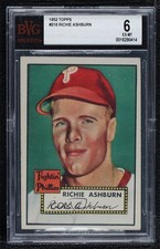 1952 Topps Richie Ashburn #216 BVG 6 HOF 0q3