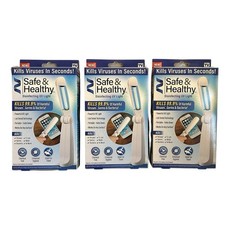 3 Light Disinfecting Sterilizing Handheld Portable UVC Ultra Violet LED Lamp New