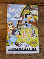 Bluey Play Set - Colorforms Pieces Stick Like Magic - Scenes  Pieces for Play