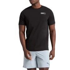 Puma Men's M Black Logo Tee Cotton Blend L1342