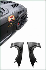 2x ALUMINIUM KOTFLÜGEL VORNE FÜR FORD MUSTANG 2018 - 2023 GT500 STIL