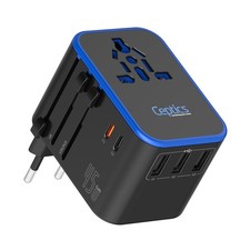 45W Universal Travel Adapter w/ 3 USB-A, 2 USB-C  Universal Input
