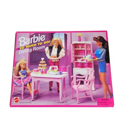 Vintage 1995 Barbie So Much To Do Dining Room Set #67150 New In Box