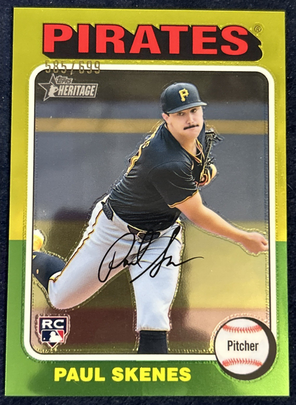 2024 Topps Heritage High Number - Paul Skenes #594 Chrome /699 (RC)