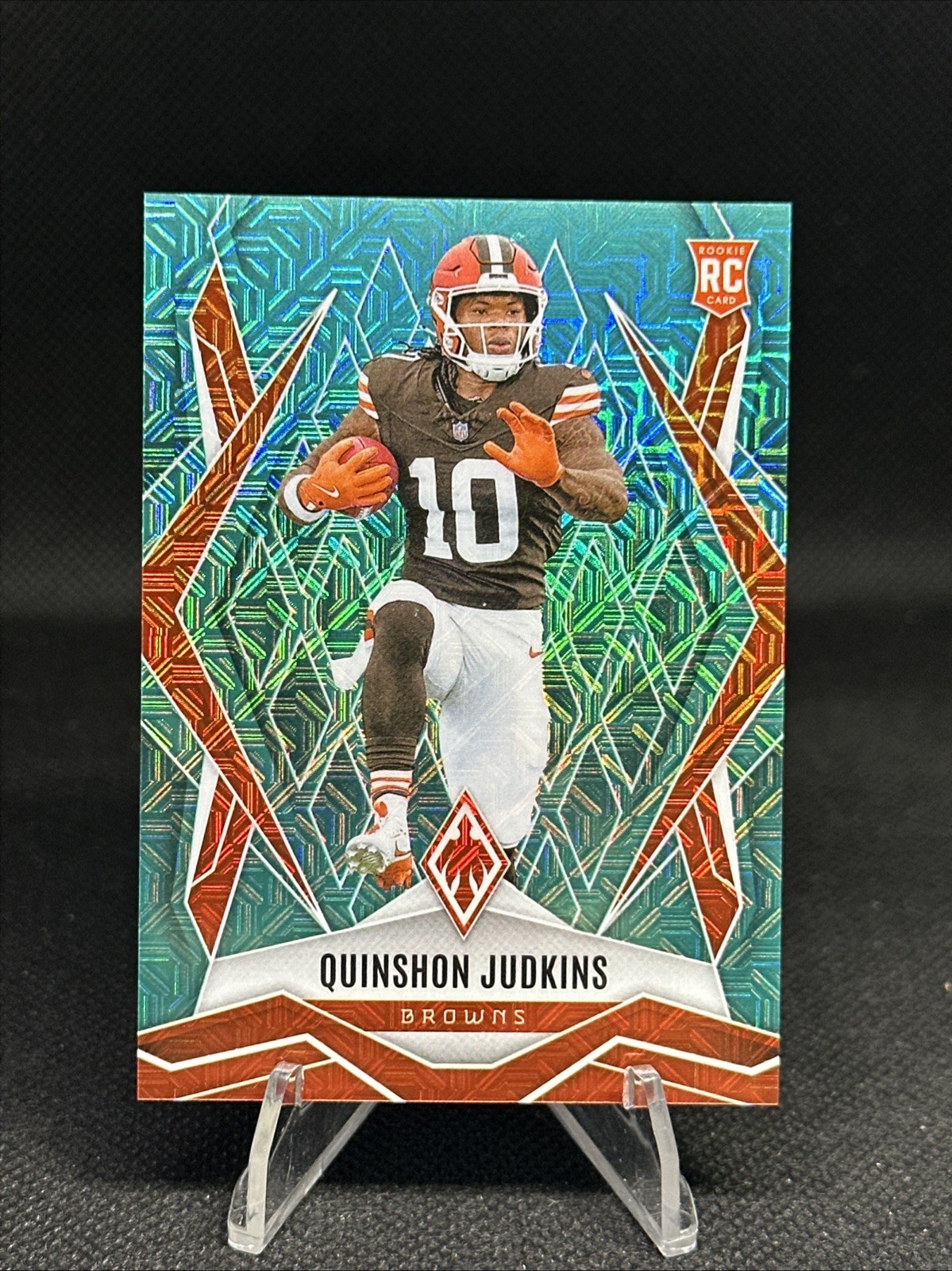 2025 Panini Phoenix QUINSHON JUDKINS #191🔥ROOKIE TEAL MOJO PRIZM 17/50🔥