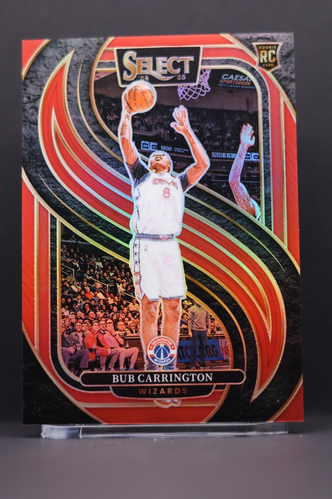 Bub Carrington 2024-25 Panini Select Premier Level #197 Red Prizm /199 (RC)