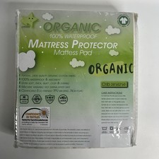 Waterproof Organic Mattress Protector Pad - Organic Cotton - Crib 28"x52"x9" NEW