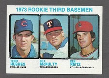 TERRY HUGHES/BILL MCNULTY/KEN REITZ 1973 Topps RC #603 Vintage Rookie Card Third. rookie card picture