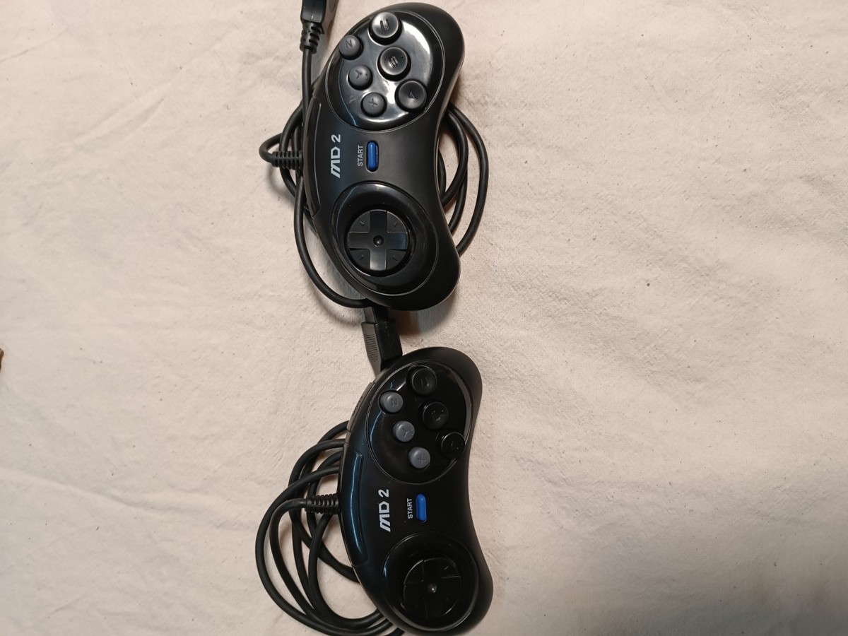 Sega Mega Drive 2 Console Set 2 Controllers 4 Games Spider-Man