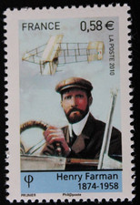 Timbre - FRANCE - Henry FARMAN - YT4507 (de feuillet) - Neuf ** - 2010