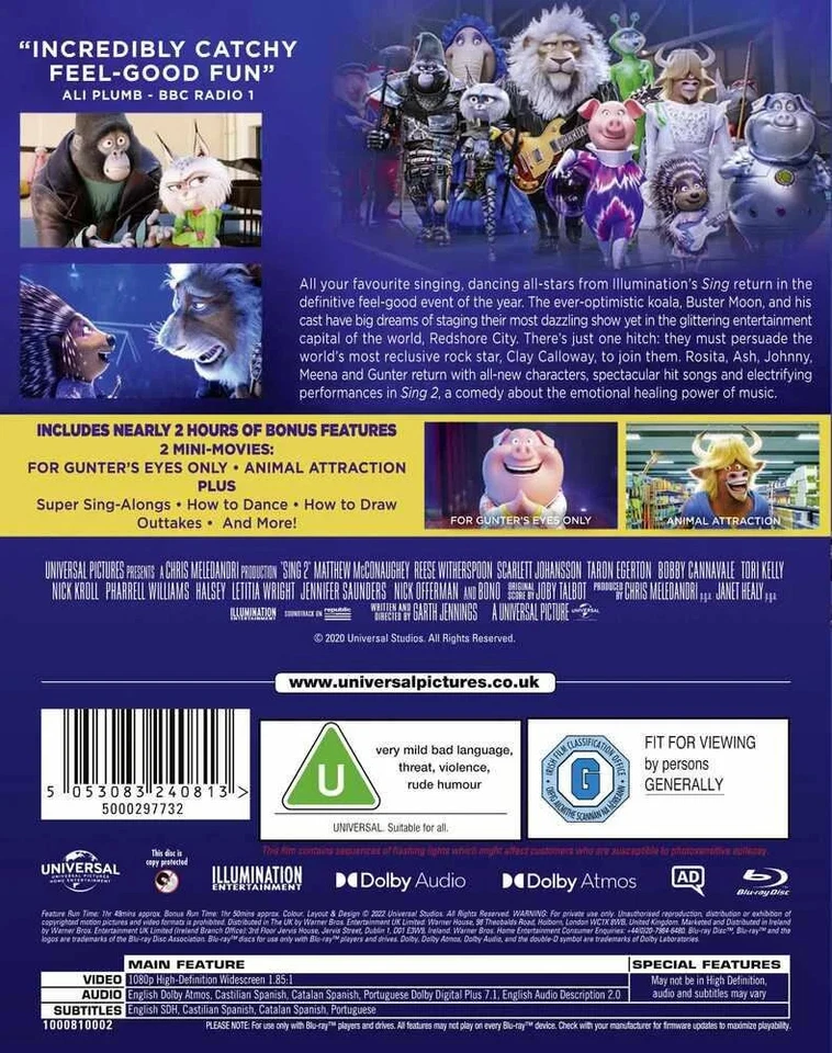 Sing 2 Blu-Ray - Image 3 of 3