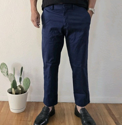 Banana Republic Mason Stretch Chino Pants Men's  Navy Blue 34 X 26.5 Tapered NEW