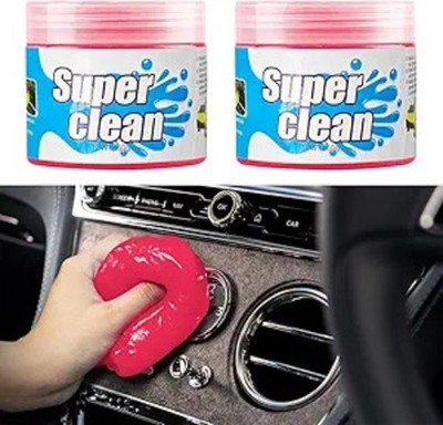 Universal Cleaning Gel Putty for Automotive Keyboard Camera Printers Pink 2PCS