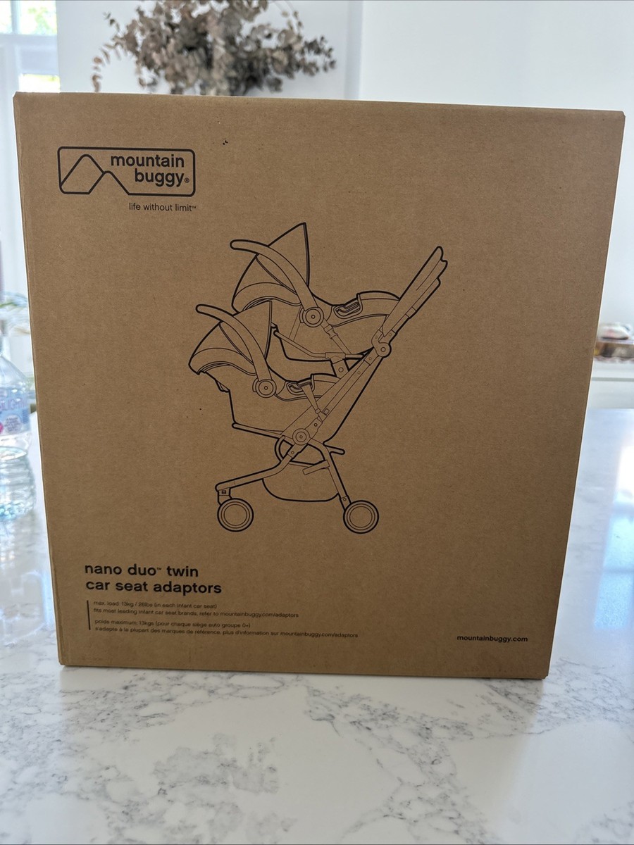 Mountain Buggy Nano Duo Twin Car Seat Adaptors (New Never Used