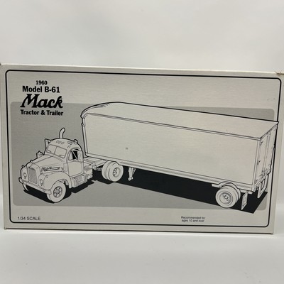 First Gear LEE WAY Lines 1960 Model B-61 Mack Tractor and Trailer NEW NOS