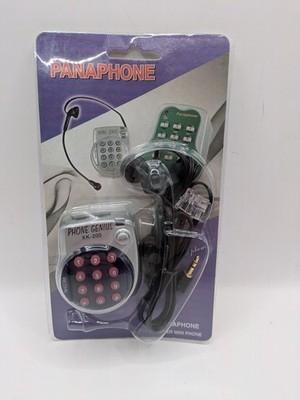 Phone Genius 2008 Super Mini Phone Hands Free Blue Corded Telephone