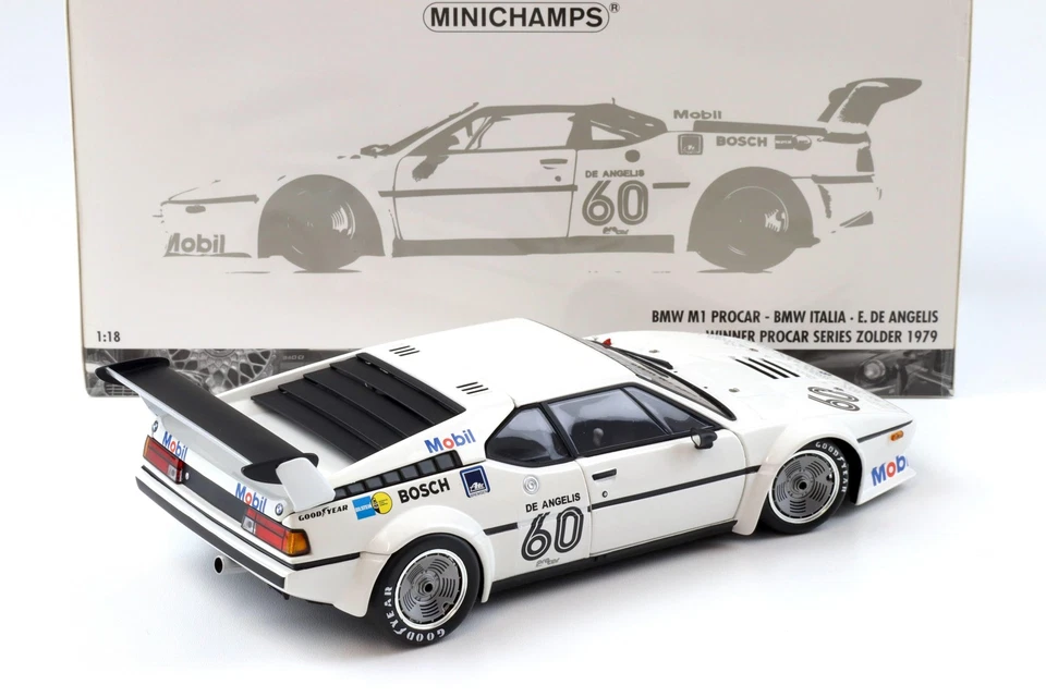 1:18 Minichamps BMW M1 Procar BMW Italie Angelis #60 Gangant Procar Série Zolder - Photo 3/4