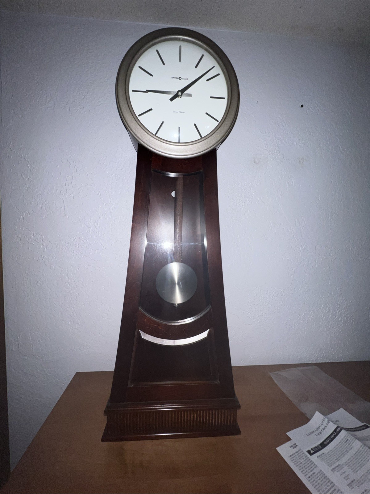 Howard Miller Nouveau EDITION Pendulum Clock Westminster Quartz w Papers 38”H