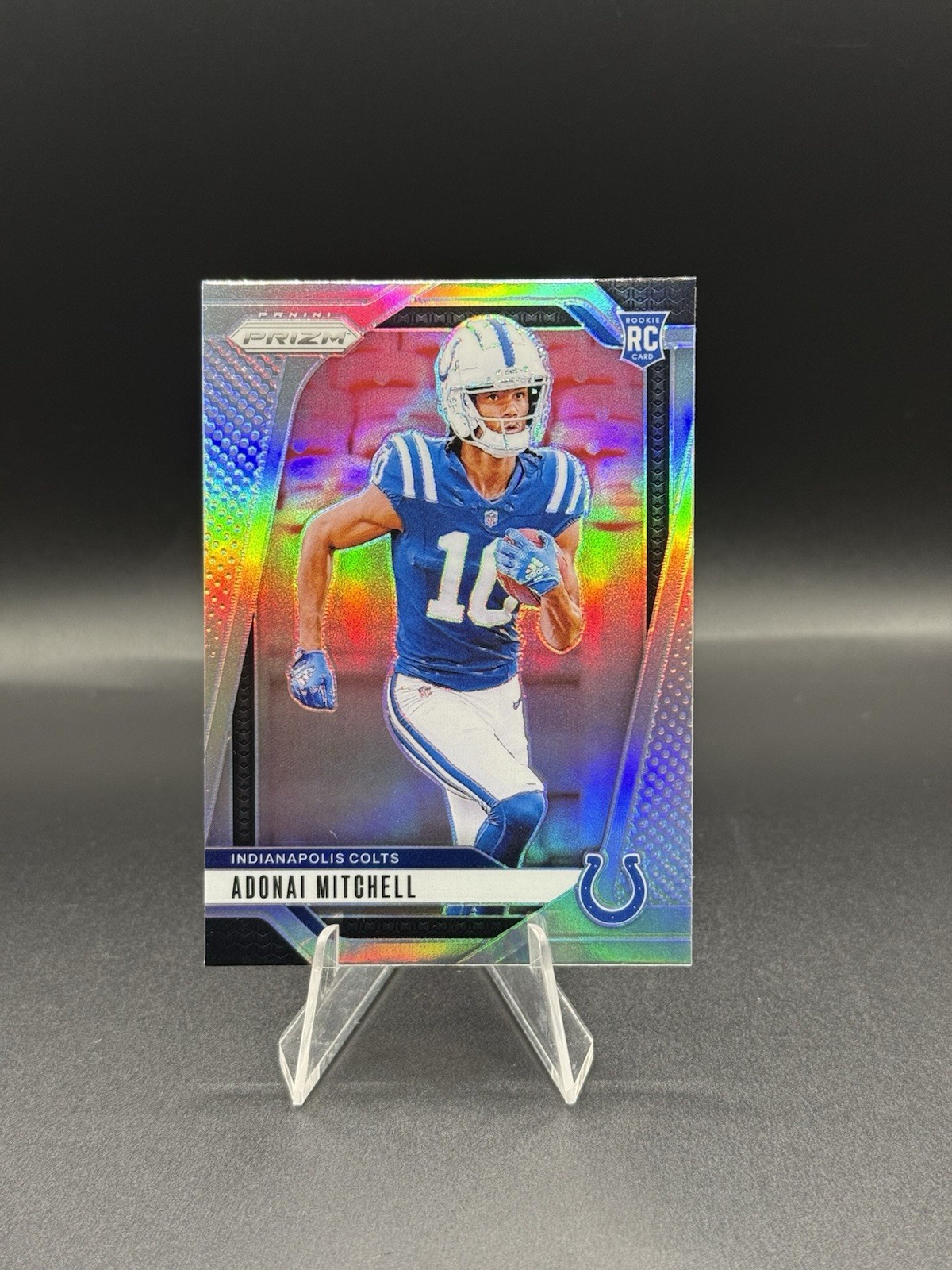 2024 Panini Prizm - Rookies Adonai Mitchell #303 Silver Prizm (RC)
