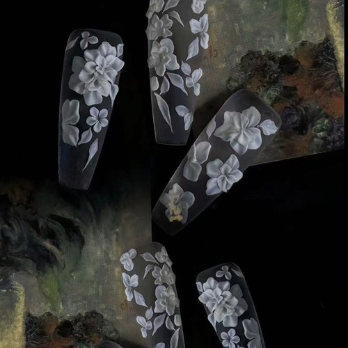 3D Mold Silicone Nail Art Decorations DIY Flower Design Templates Mold For Na-ad - Picture 2 of 17