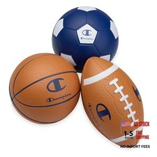  Multi-Sport Foam Ball Set for Kids (3-Pack), Soft PU Mini Soccer, Basketball 