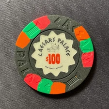 💎💎💎Caesars Palace Las Vegas Nevada $100 casino chip 1970 obsolete vintage