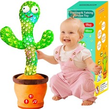 Interactive Dancing Cactus Toy - Singing, Mimicking, Volume Adjustable, 50 Song