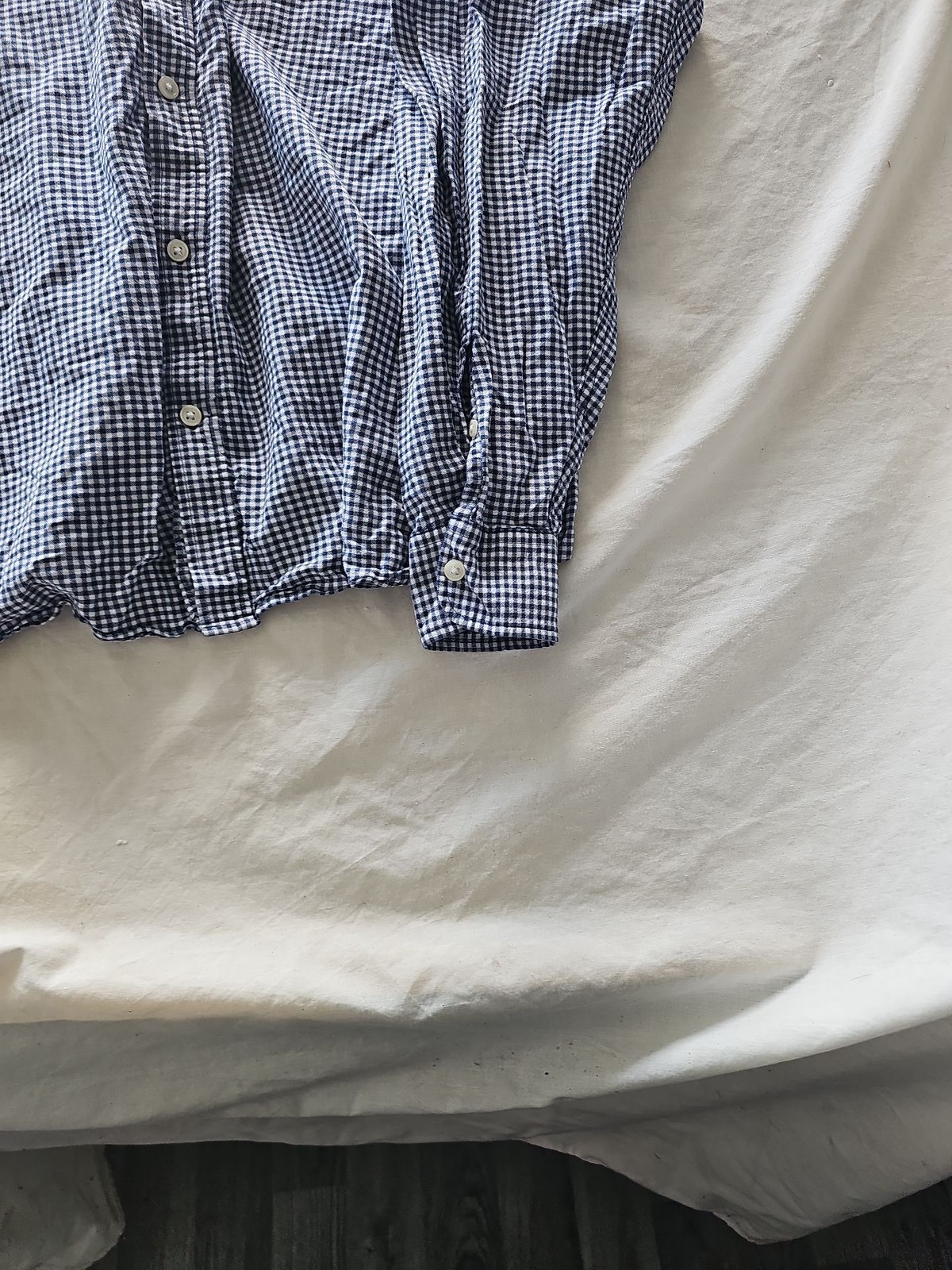 Tu Man Navy Blue Gingham Regular Fit Long Sleeve Shirt XXL 352 image 2