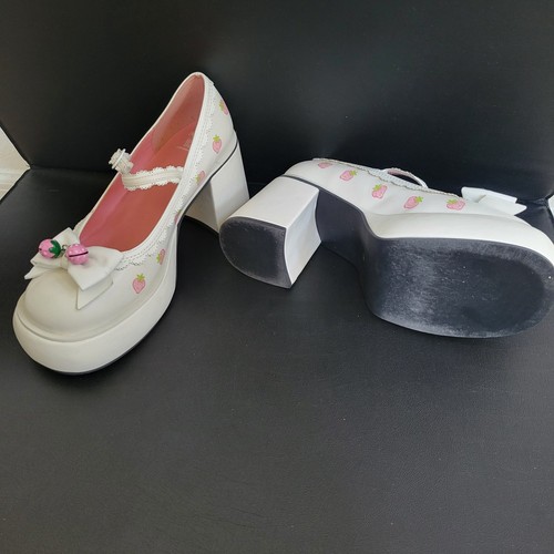 Muñecas Kill X Strawberry Shortcake Spunky Cutie Mary Jane Tacones de Plataforma Talla 11 - Imagen 9 de 12