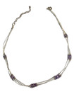 925 Sterling 3 Strand Liquid Silver Choker Necklace 13” to 16” — photo 1