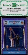 2020-21 Donruss Optic #5 Anthony Davis Air Defense Purple
