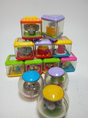 Fisher-Price Peek-a-Blocks Sensory Stacking Toys 12 pcs