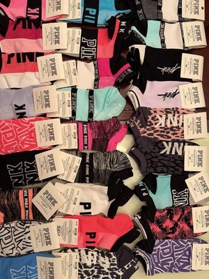 Victoria Secret Pink No Show Socks 10 Pairs YOU PICK YOUR COLORS New with Tags
